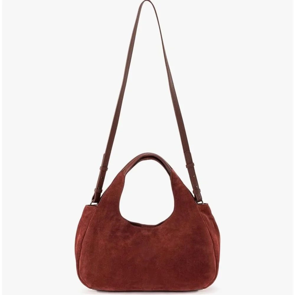 NEW The Sak Women Rylan Hobo Slouch Boho Bag Suede Leather Cinnamon Sustainable